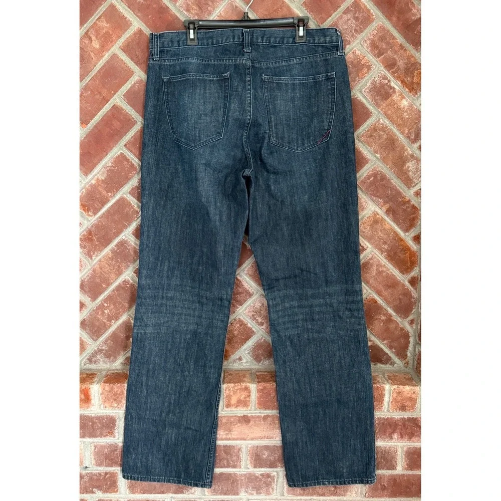 Banana Republic Men's Straight Fit Jeans‎ 36x34 Blue Dark Denim